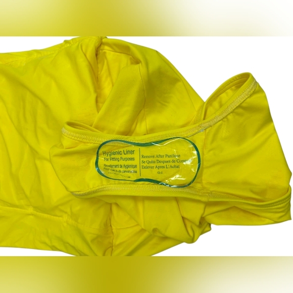 Juicy Couture NWT Halter Swim Dress Grapefruit Neon Yellow Size XS - Picture 10 of 10